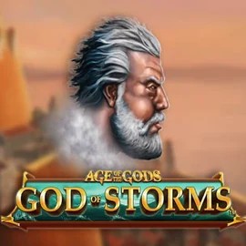 Age Of The Gods: God of Storms online game logo by Playtech on quickbet-casino.com