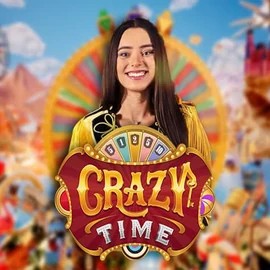 Crazy Time slot visual from Evolution available on quickbet-casino.com