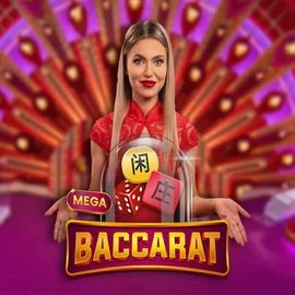 Mega Baccarat slot icon by Pragmatic Play, available at Quickbet casino