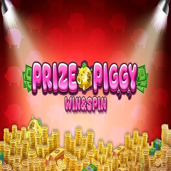 Prize Piggy Win &amp; Spin slot logo by Inspired Gaming at Quickbet casino