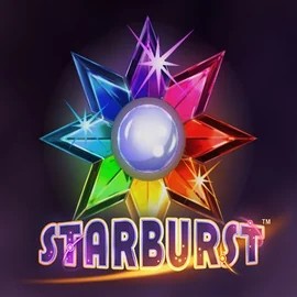 Starburst slot logo by NetEnt at Quickbet casino