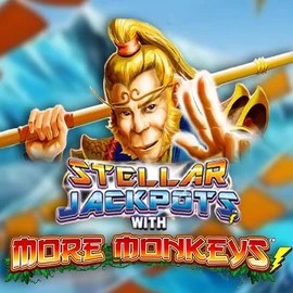 Stellar Jackpots with More Monkeys slot icon by Lightning Box Game, available at Quickbet casino