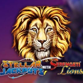 Jackpots logo of Stellar Jackpots with Serengeti Lions from Lightning Box Game at Quickbet casino